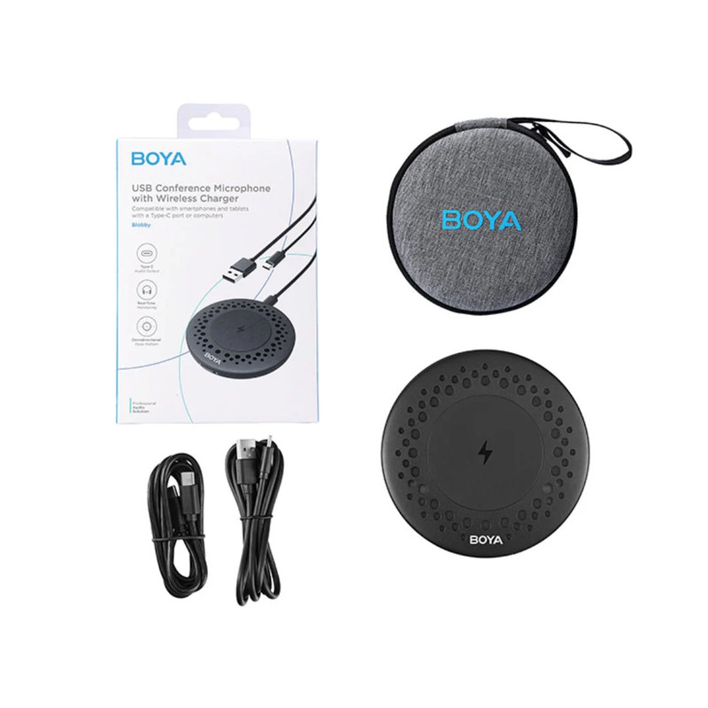 Boya Blobby USB Conference Microphone with Wireless Charger - ميكروفون